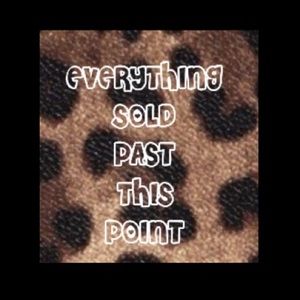 Everything after this post is sold or donated